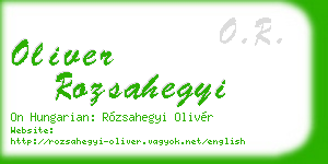 oliver rozsahegyi business card